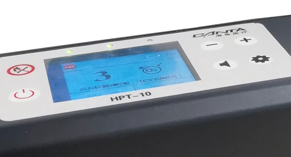 HPT-10 kezelőfelület