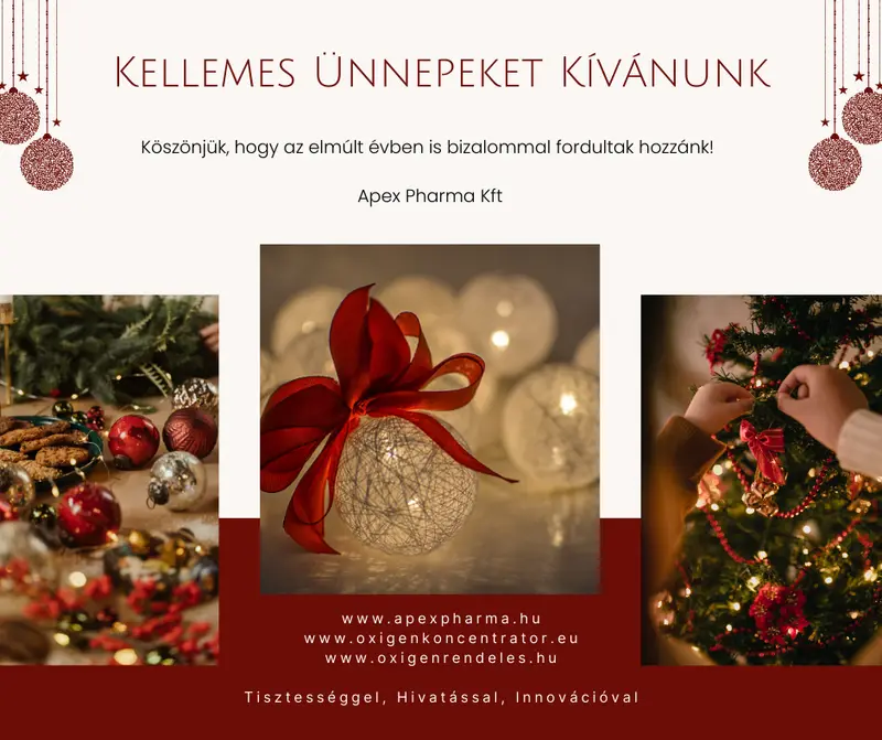 Kellemes Ünnepeket Kívánunk - Apex Pharma Kft