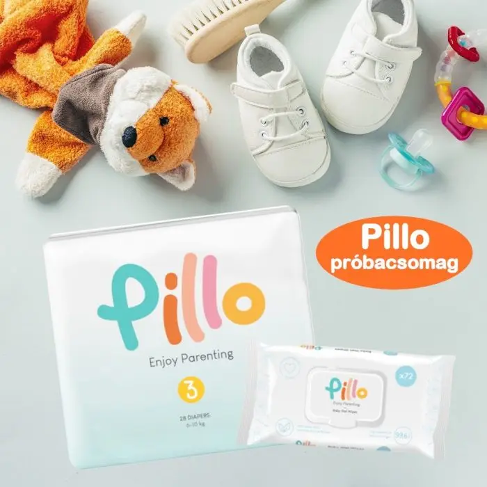 Pillo PRÓBACSOMAG: 1 csomag (28 db) 3-as méretű pelenka (6-10 kg)