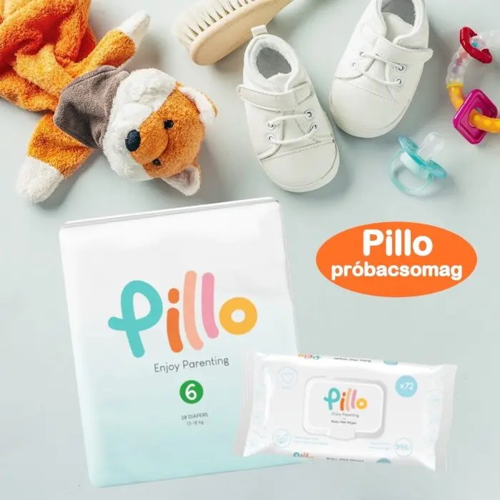 Pillo PRÓBACSOMAG: 1 csomag (28 db) 6-os méretű pelenka (13-18 kg)