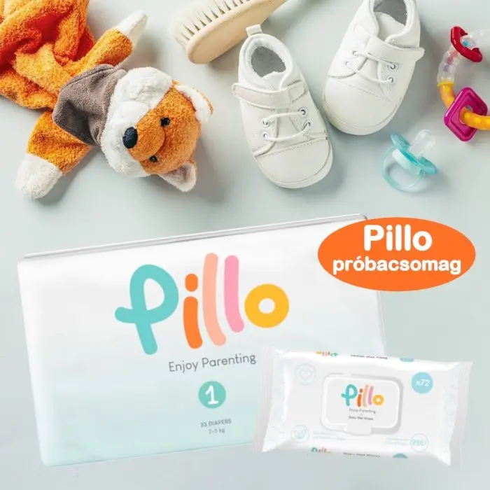 Pillo PRÓBACSOMAG: 1 csomag (33 db) 1-es méretű pelenka (2-5 kg)