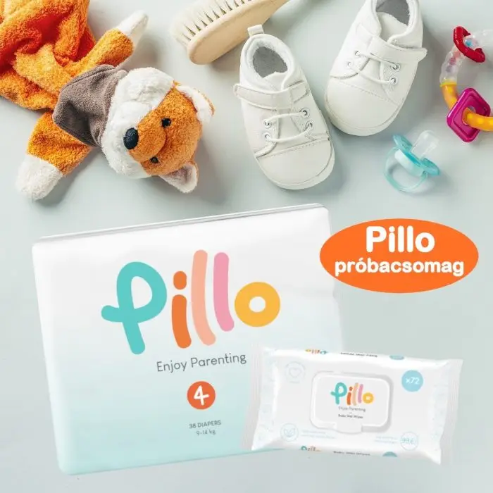 Pillo PRÓBACSOMAG: 1 csomag (38 db) 4-es méretű pelenka